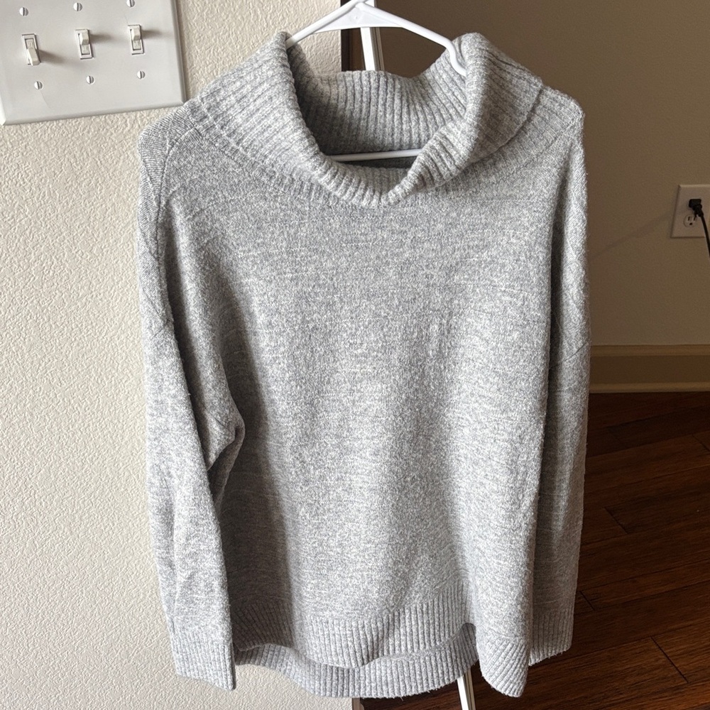 Old Navy Gray Cowl Neck Sweater